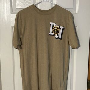 NBA Tan Short‎ Sleeve Tee with Graphic Design